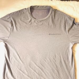 Vineyard Vines base layer performance  gray long sleeve,dryfit men's shirt